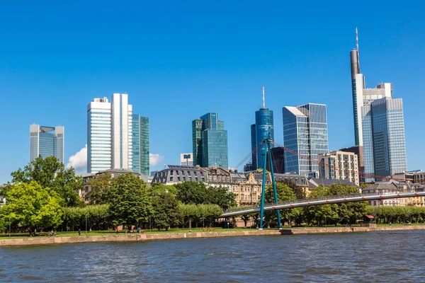 Finanzviertel in Frankfurt — Stockfoto