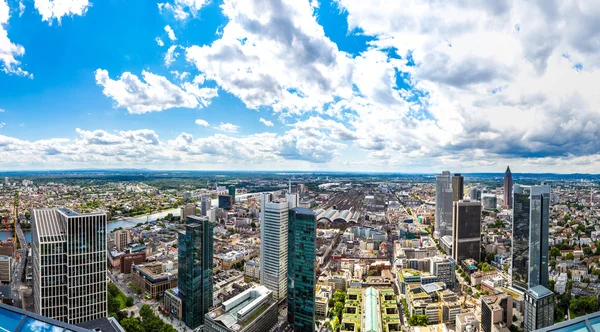 Financial district in Frankfurt — Stock Photo, Image