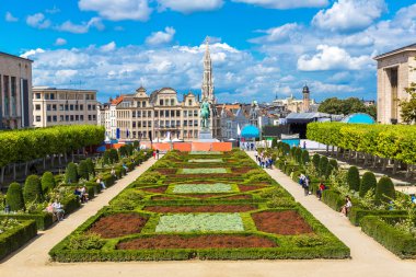 Cityscape of Brussels clipart