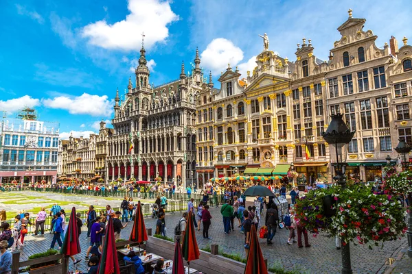 Grand Place di Brussels — Stok Foto