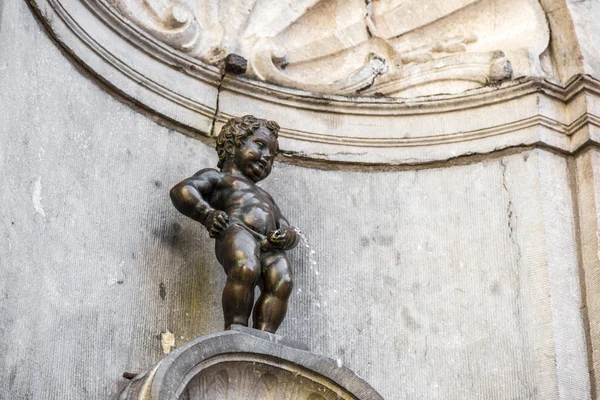 ブリュッセルの小便小僧の像 — ストック写真