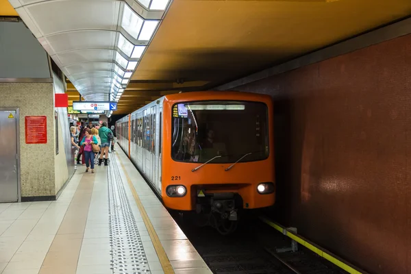 Metro stationin Brussels — Stok Foto