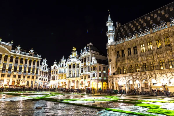 Het grand place in Brussel — Stockfoto