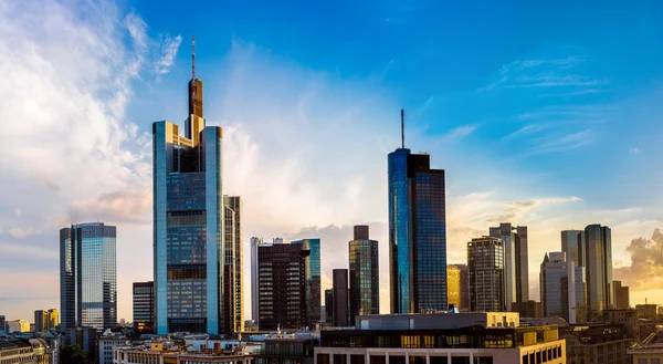 Letecký pohled na Frankfurt — Stock fotografie