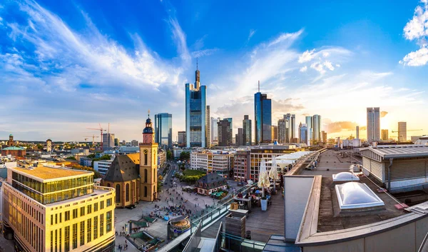 Vista aérea de Frankfurt — Fotografia de Stock