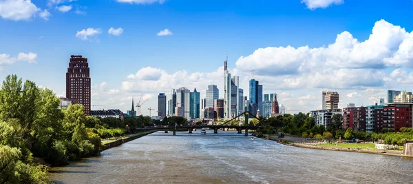 Barrio financiero en Frankfurt — Foto de Stock
