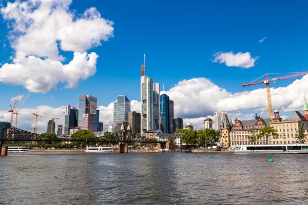 Distrito financeiro em Frankfurt — Fotografia de Stock
