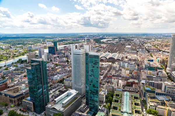 Financial district in Frankfurt — Stock Photo, Image