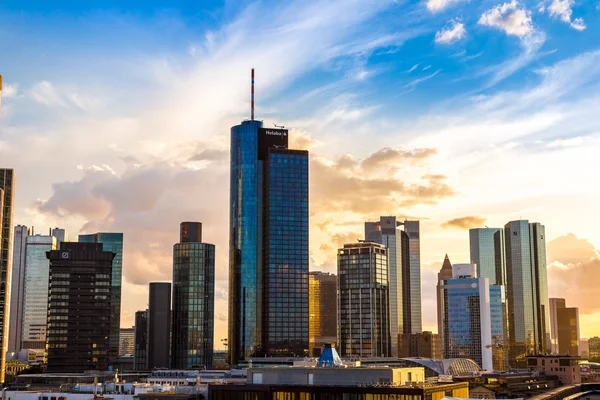 Letecký pohled na Frankfurt — Stock fotografie