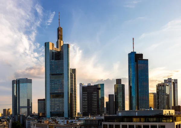 Finanzviertel in Frankfurt — Stockfoto