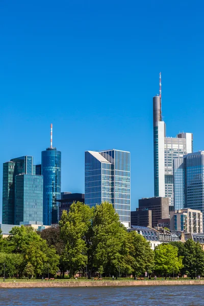 Financieel district in Frankfurt — Stockfoto