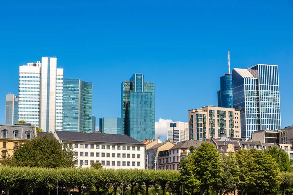 Financial district in Frankfurt — Stock Photo, Image