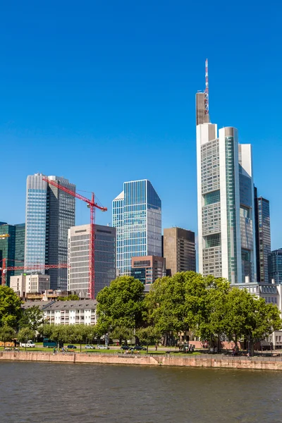 Financieel district in Frankfurt — Stockfoto