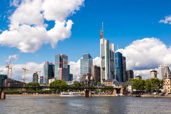 Finansdistriktet i Frankfurt - Stock-foto