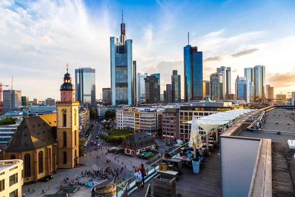 Vista aérea de Frankfurt — Fotografia de Stock