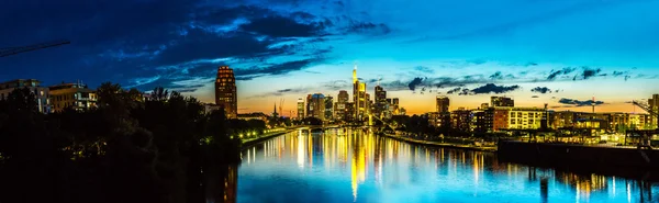 Frankfurt am Main at sunset Royalty Free Stock Images