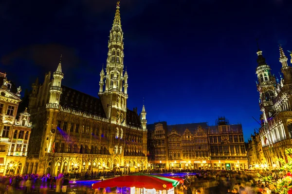 Het grand place in Brussel — Stockfoto