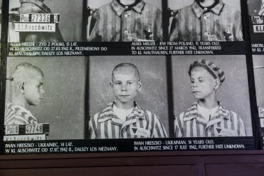 Concentration camp in Auschwitz. clipart