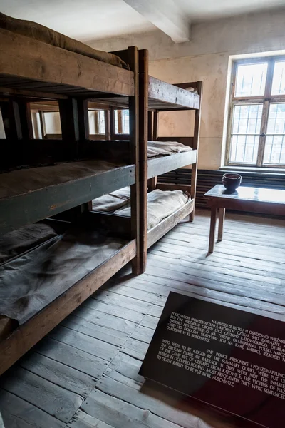 Campo de concentración en Auschwitz . — Foto de Stock