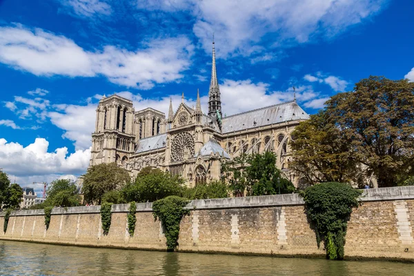 Sena y Notre Dame de Paris — Foto de Stock