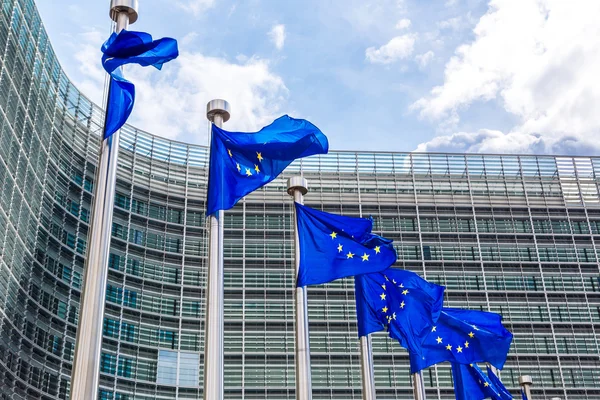 Euroopan liput, Bryssel — kuvapankkivalokuva