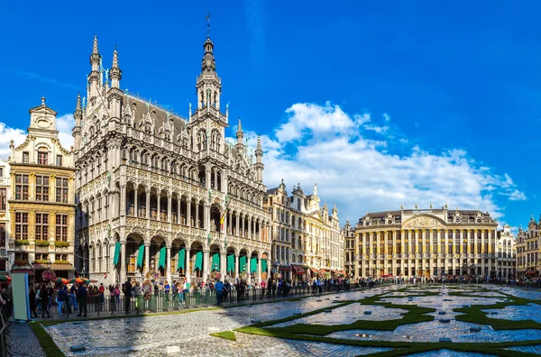 Het grand place in Brussel — Stockfoto