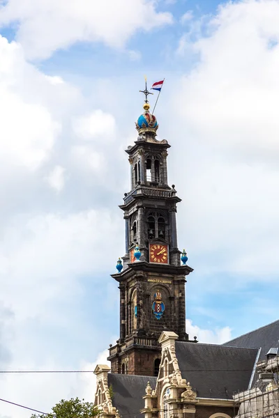 Westerkerk en Amsterdam — Foto de Stock