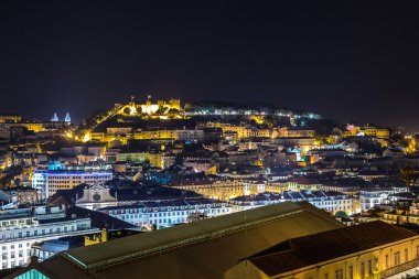 Lizbon 'un gece manzarası