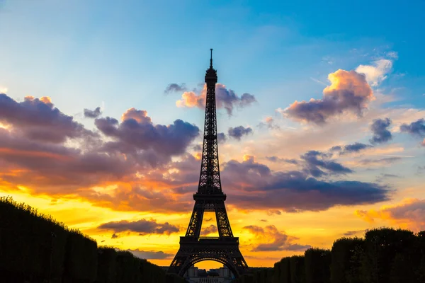 Torre Eiffel al tramonto — Foto Stock