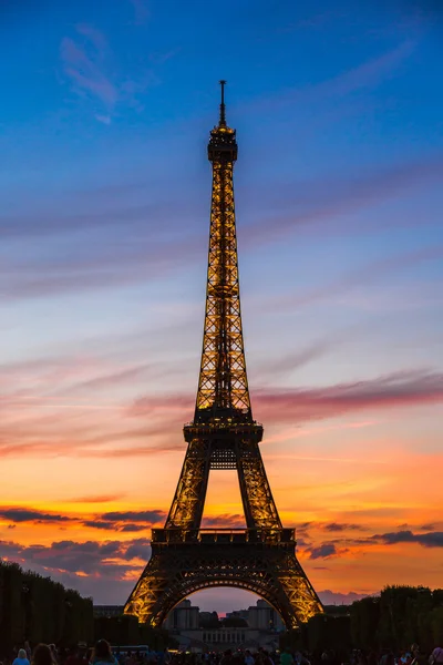 Torre Eiffel al tramonto — Foto Stock