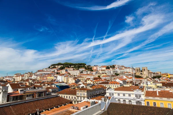Widok z lotu ptaka z Lizbony — Zdjęcie stockowe