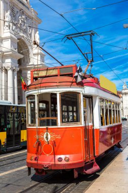 Vintage Lizbon tramvay