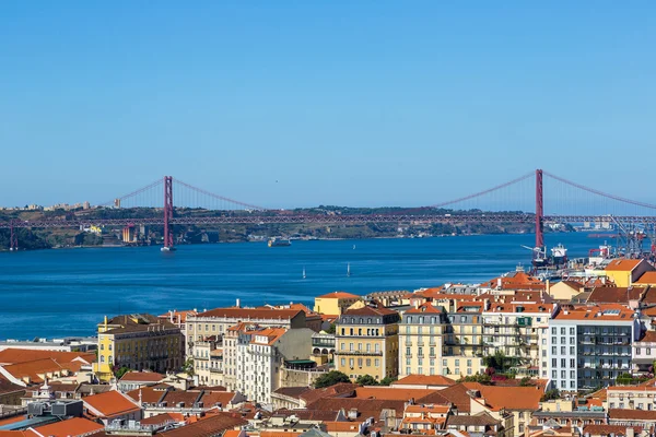 Luchtfoto van Lissabon — Stockfoto