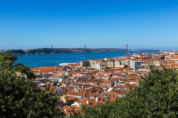 Flygfoto över Lissabon — Stockfoto