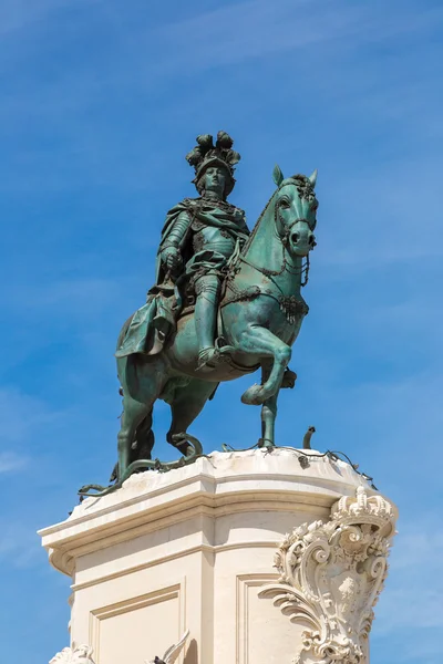 Άγαλμα του βασιλιά jose εγώ στη Λισαβόνα — Φωτογραφία Αρχείου