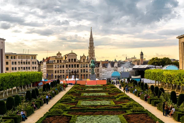 Видом на міський пейзаж Брюсселя — стокове фото