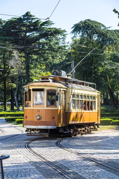 Historiska spårvagnen i Porto — Stockfoto