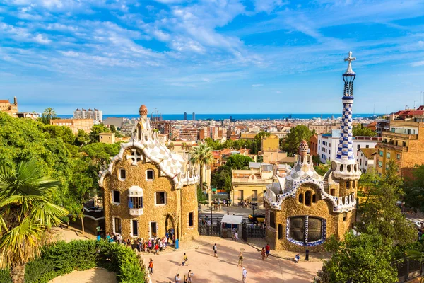 Park Guell w Barcelonie, Hiszpania — Zdjęcie stockowe