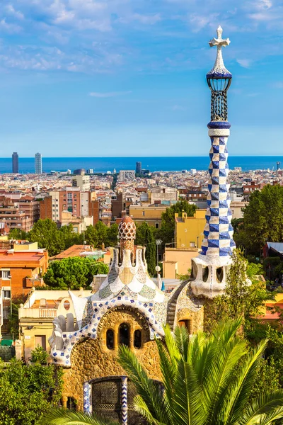 Park Guell em Barcelona, Espanha — Fotografia de Stock