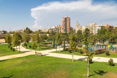 Valencia Turia bahçelerinde