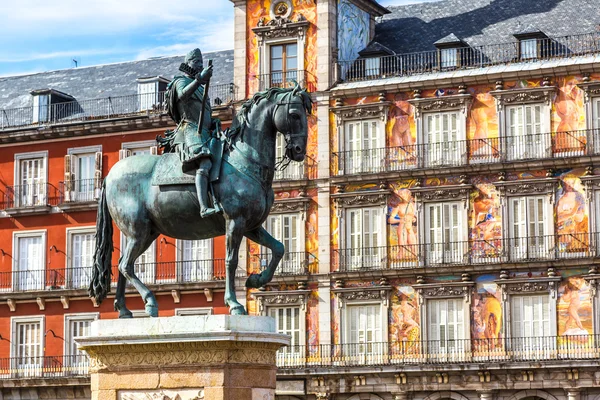 Statue de Philippe III à Madrid — Photo