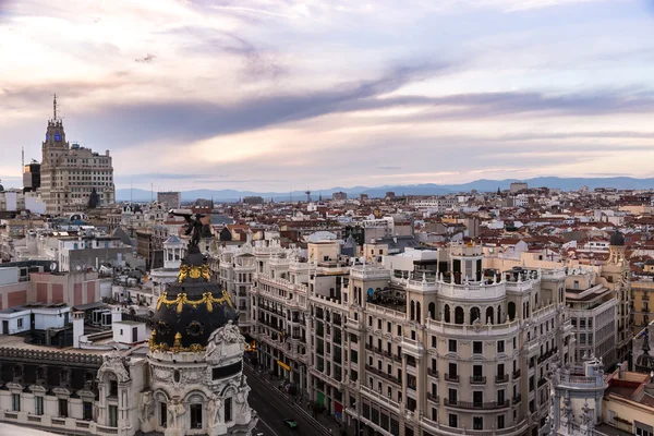 Panorama-Luftaufnahme des Madrids — Stockfoto