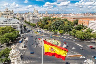 Plaza de Cibeles çeşme Madrid ile