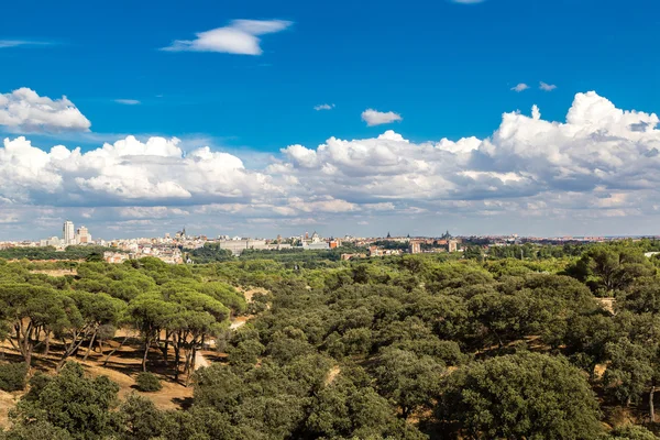 Skyline view of Madrid, Spain — Stock Photo, Image