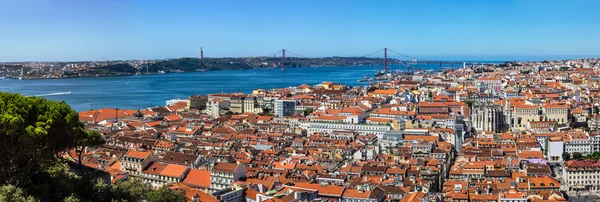 Lissabon Skyline panoramautsikt — Stockfoto