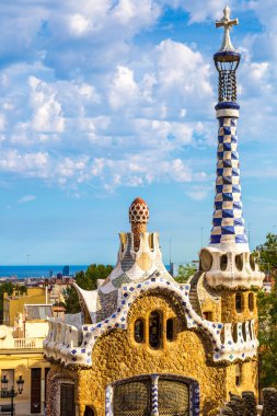 Barselona, İspanya 'da Park Guell