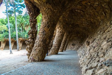 Barselona, İspanya 'da Park Guell