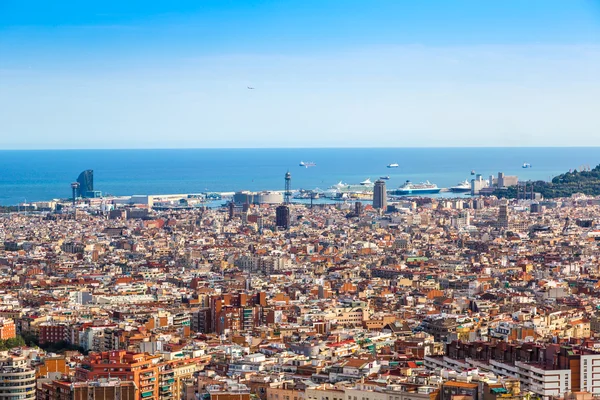 Barcelona 'nın panoramik görünümü