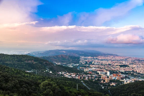 Панорама Барселони — стокове фото