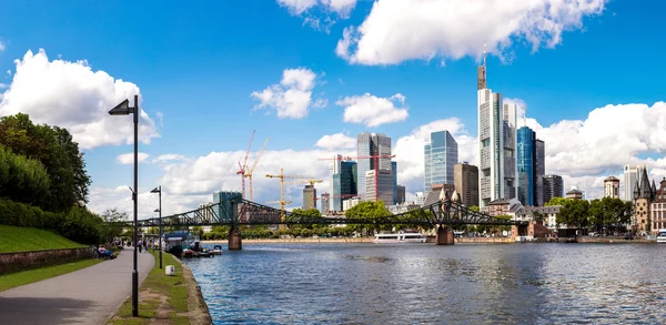 Barrio financiero en Frankfurt — Foto de Stock